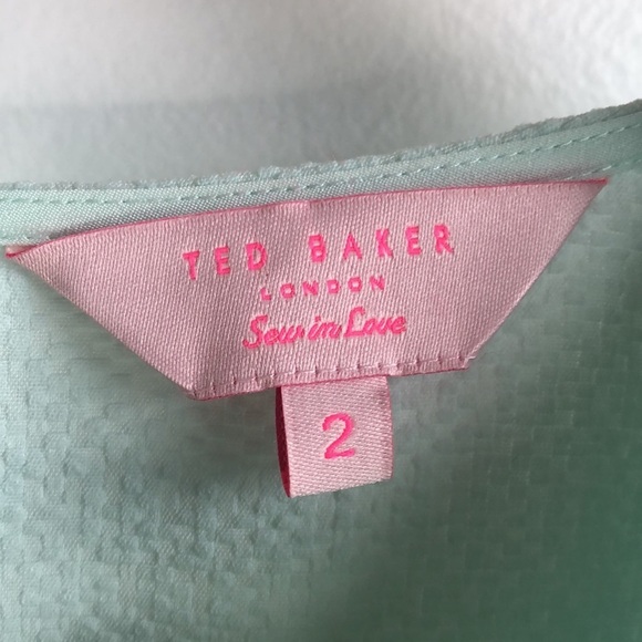Ted Baker mint green Pannsie layered dress - Picture 6 of 7